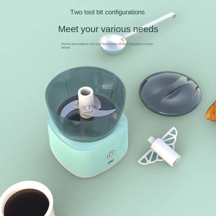 Hachoir Électrique Portable sans fil - Mini Processeur d'Aliments Multiphonction